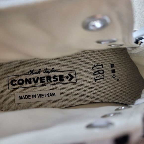 New Converse HI 70 Leopard Cheetah white shoes womens sz 10 mens sz 8 - Picture 14 of 14